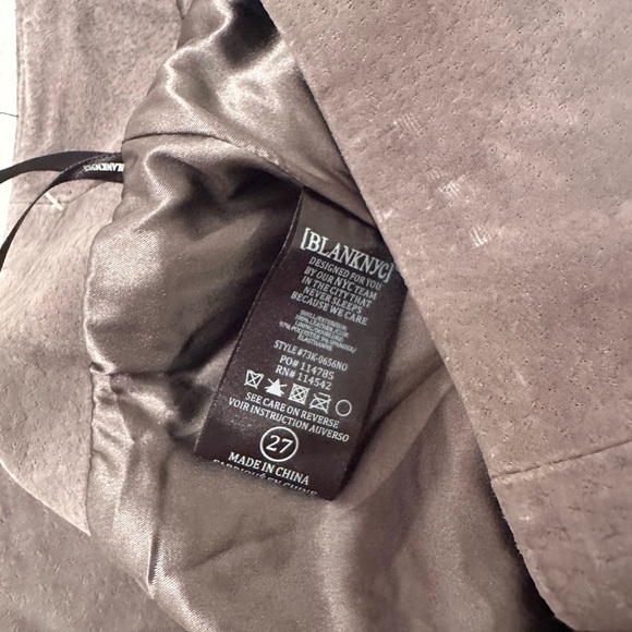 Blank NYC Suede Mini Skirt in High Altitude 27 - Picture 4 of 5